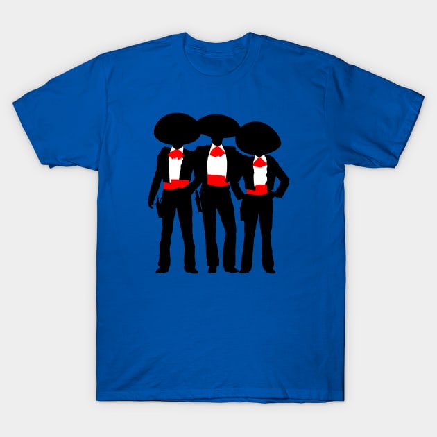 Three Amigos Minimalized T-Shirt by BigOrangeShirtShop